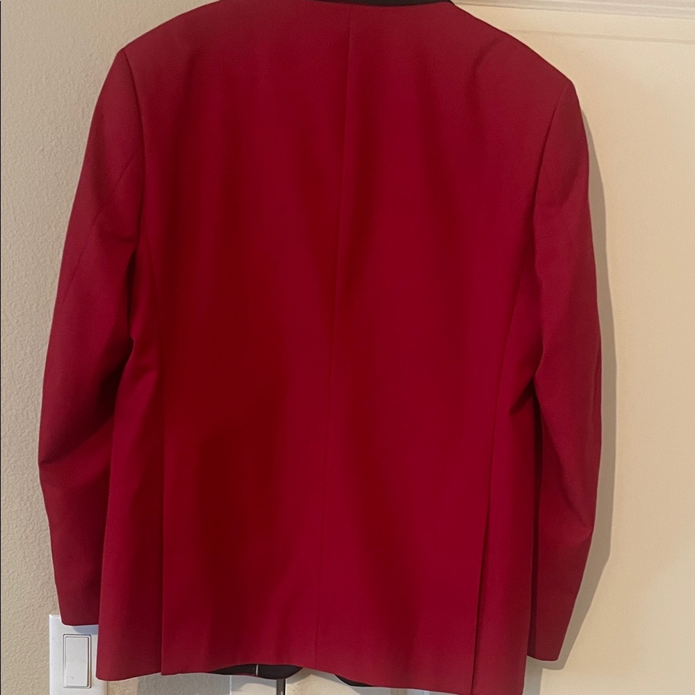 Kenneth Cole Red and Black Tuxedo Blazer - Picture 7 of 7